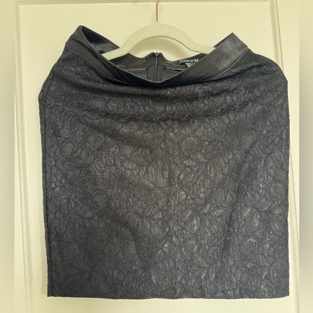 Elegant Black Lace Skirt